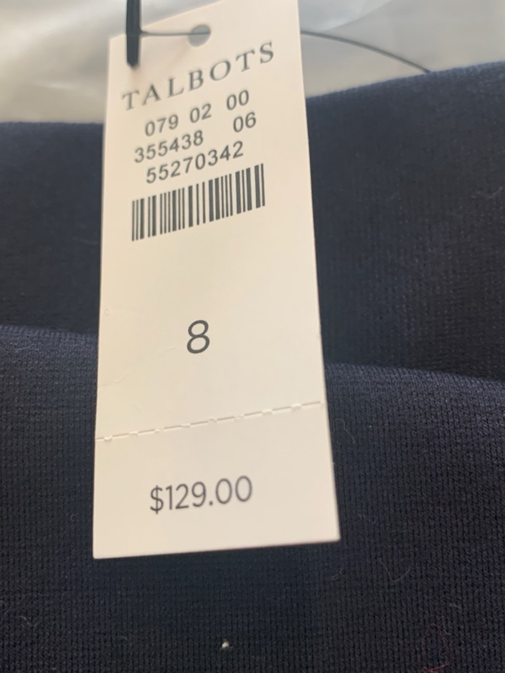 Talbots Navy Straight Leg Pants